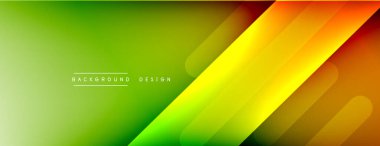 Dinamik çizgiler soyut arkaplan. Üç boyutlu gölge efektleri ve sıvı eğimleri. Modern çakışma biçimleri