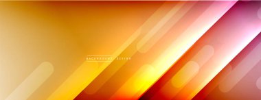 Dinamik çizgiler soyut arkaplan. Üç boyutlu gölge efektleri ve sıvı eğimleri. Modern çakışma biçimleri