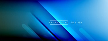 Dinamik çizgiler soyut arkaplan. Üç boyutlu gölge efektleri ve sıvı eğimleri. Modern çakışma biçimleri