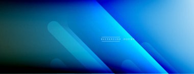 Dinamik çizgiler soyut arkaplan. Üç boyutlu gölge efektleri ve sıvı eğimleri. Modern çakışma biçimleri