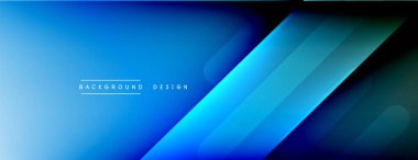 Dinamik çizgiler soyut arkaplan. Üç boyutlu gölge efektleri ve sıvı eğimleri. Modern çakışma biçimleri