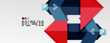 Parlak renk üçgenleri ve geometrik şekiller vektör soyut arkaplan