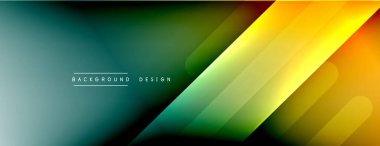 Dinamik çizgiler soyut arkaplan. Üç boyutlu gölge efektleri ve sıvı eğimleri. Modern çakışma biçimleri