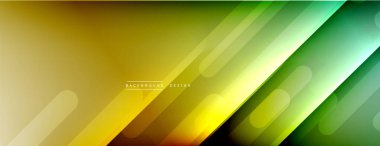 Dinamik çizgiler soyut arkaplan. Üç boyutlu gölge efektleri ve sıvı eğimleri. Modern çakışma biçimleri