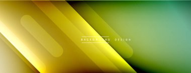 Dinamik çizgiler soyut arkaplan. Üç boyutlu gölge efektleri ve sıvı eğimleri. Modern çakışma biçimleri