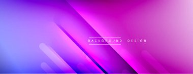 Dinamik çizgiler soyut arkaplan. Üç boyutlu gölge efektleri ve sıvı eğimleri. Modern çakışma biçimleri