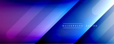 Dinamik çizgiler soyut arkaplan. Üç boyutlu gölge efektleri ve sıvı eğimleri. Modern çakışma biçimleri