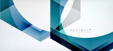 Şeffaf altıgenler geometrik şekiller soyut arkaplan