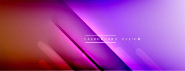 Dinamik çizgiler soyut arkaplan. Üç boyutlu gölge efektleri ve sıvı eğimleri. Modern çakışma biçimleri