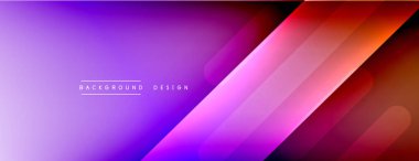 Dinamik çizgiler soyut arkaplan. Üç boyutlu gölge efektleri ve sıvı eğimleri. Modern çakışma biçimleri