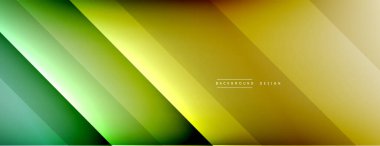 Dinamik çizgiler soyut arkaplan. Üç boyutlu gölge efektleri ve sıvı eğimleri. Modern çakışma biçimleri