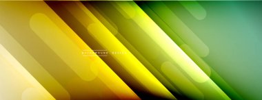 Dinamik çizgiler soyut arkaplan. Üç boyutlu gölge efektleri ve sıvı eğimleri. Modern çakışma biçimleri