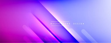 Dinamik çizgiler soyut arkaplan. Üç boyutlu gölge efektleri ve sıvı eğimleri. Modern çakışma biçimleri