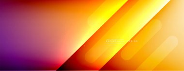 Dinamik çizgiler soyut arkaplan. Üç boyutlu gölge efektleri ve sıvı eğimleri. Modern çakışma biçimleri