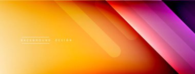 Dinamik çizgiler soyut arkaplan. Üç boyutlu gölge efektleri ve sıvı eğimleri. Modern çakışma biçimleri