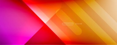 Dinamik çizgiler soyut arkaplan. Üç boyutlu gölge efektleri ve sıvı eğimleri. Modern çakışma biçimleri