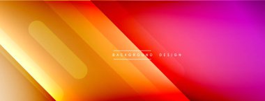 Dinamik çizgiler soyut arkaplan. Üç boyutlu gölge efektleri ve sıvı eğimleri. Modern çakışma biçimleri