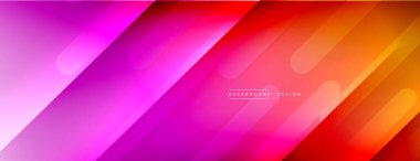 Dinamik çizgiler soyut arkaplan. Üç boyutlu gölge efektleri ve sıvı eğimleri. Modern çakışma biçimleri