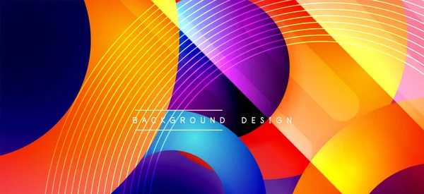 Color block vector abstract background, dynamic shapes on color gradient. Trendy geometric abstract background for your text, logo or graphics — Stock Vector