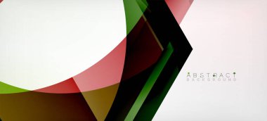 Şeffaf altıgenler geometrik şekiller soyut arkaplan