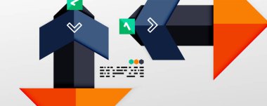 Parlak renk üçgenleri ve geometrik şekiller vektör soyut arkaplan