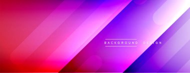 Dinamik çizgiler soyut arkaplan. Üç boyutlu gölge efektleri ve sıvı eğimleri. Modern çakışma biçimleri