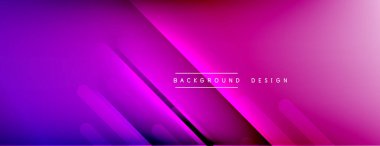 Dinamik çizgiler soyut arkaplan. Üç boyutlu gölge efektleri ve sıvı eğimleri. Modern çakışma biçimleri