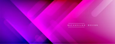 Dinamik çizgiler soyut arkaplan. Üç boyutlu gölge efektleri ve sıvı eğimleri. Modern çakışma biçimleri