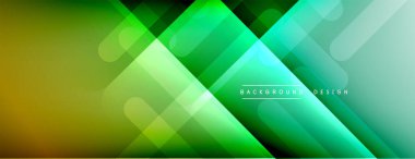 Dinamik çizgiler soyut arkaplan. Üç boyutlu gölge efektleri ve sıvı eğimleri. Modern çakışma biçimleri