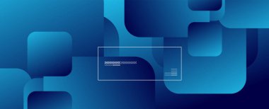 Kare şekiller geometrik soyut arkaplan. Üç boyutlu gölge efektleri ve sıvı eğimleri. Modern çakışma biçimleri