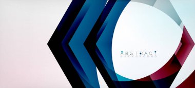 Vektör renk altıgenler geometrik soyut arkaplan