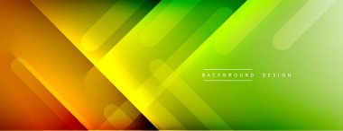 Dinamik çizgiler soyut arkaplan. Üç boyutlu gölge efektleri ve sıvı eğimleri. Modern çakışma biçimleri