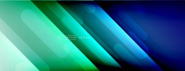 Dinamik çizgiler soyut arkaplan. Üç boyutlu gölge efektleri ve sıvı eğimleri. Modern çakışma biçimleri