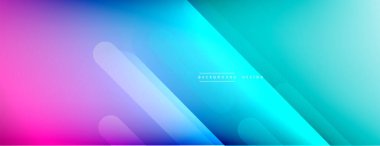 Dinamik çizgiler soyut arkaplan. Üç boyutlu gölge efektleri ve sıvı eğimleri. Modern çakışma biçimleri