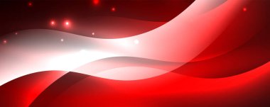 Parlak neon dalgalar, ışık çizgileri soyut arkaplan. Sihirli enerji ve hareket konsepti. Vektör duvar kağıdı şablonu