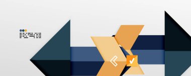 Parlak renk üçgenleri ve geometrik şekiller vektör soyut arkaplan