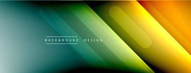 Dinamik çizgiler soyut arkaplan. Üç boyutlu gölge efektleri ve sıvı eğimleri. Modern çakışma biçimleri