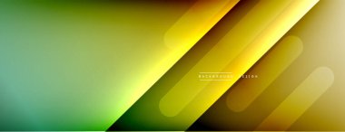 Dinamik çizgiler soyut arkaplan. Üç boyutlu gölge efektleri ve sıvı eğimleri. Modern çakışma biçimleri