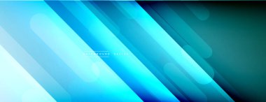 Dinamik çizgiler soyut arkaplan. Üç boyutlu gölge efektleri ve sıvı eğimleri. Modern çakışma biçimleri