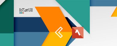 Parlak renk üçgenleri ve geometrik şekiller vektör soyut arkaplan