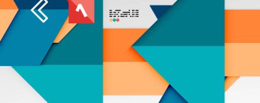 Parlak renk üçgenleri ve geometrik şekiller vektör soyut arkaplan