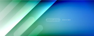 Dinamik çizgiler soyut arkaplan. Üç boyutlu gölge efektleri ve sıvı eğimleri. Modern çakışma biçimleri