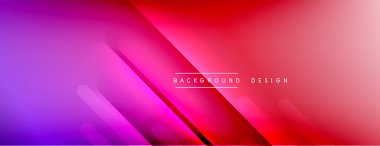 Dinamik çizgiler soyut arkaplan. Üç boyutlu gölge efektleri ve sıvı eğimleri. Modern çakışma biçimleri