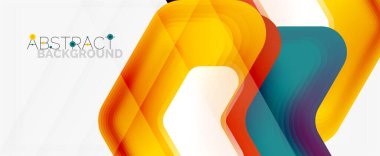 Vektör 3d ok geometrik bileşimi, iş veya teknoloji sunumu için soyut arkaplan, İnternet posteri veya web broşürü kapağı, duvar kağıdı