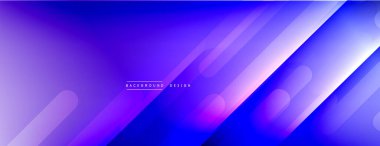 Dinamik çizgiler soyut arkaplan. Üç boyutlu gölge efektleri ve sıvı eğimleri. Modern çakışma biçimleri