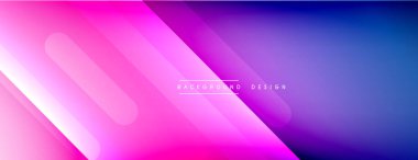 Dinamik çizgiler soyut arkaplan. Üç boyutlu gölge efektleri ve sıvı eğimleri. Modern çakışma biçimleri