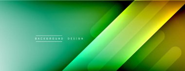 Dinamik çizgiler soyut arkaplan. Üç boyutlu gölge efektleri ve sıvı eğimleri. Modern çakışma biçimleri