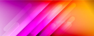 Dinamik çizgiler soyut arkaplan. Üç boyutlu gölge efektleri ve sıvı eğimleri. Modern çakışma biçimleri