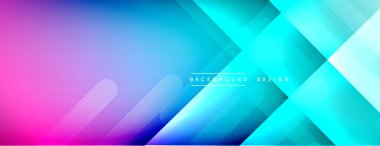 Dinamik çizgiler soyut arkaplan. Üç boyutlu gölge efektleri ve sıvı eğimleri. Modern çakışma biçimleri