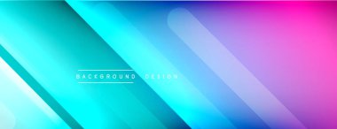 Dinamik çizgiler soyut arkaplan. Üç boyutlu gölge efektleri ve sıvı eğimleri. Modern çakışma biçimleri